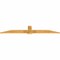 Ekena Millwork Eugene Rough Sawn Timber Gable Bracket, Western Red Cedar, 96"W x 16"H x 2"D x 6"F, 4/12 Pitch GBW096X16X0206EUG00RWR - alternate 3